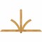Ekena Millwork Redmond Rough Sawn Timber Gable Bracket, Western Red Cedar, 84"W x 45"H x 2"D x 4"F, 13/12 Pitch GBW084X45X0204RED00RWR - alternate 1